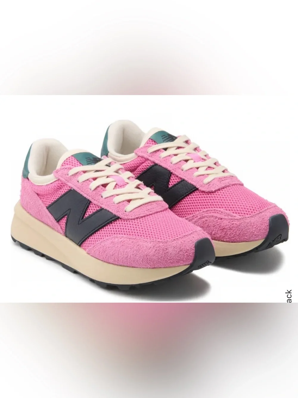 New Balance 370 Pink Retro Mesh Suede Sneakers Women’s size 9 Men’s 7.5